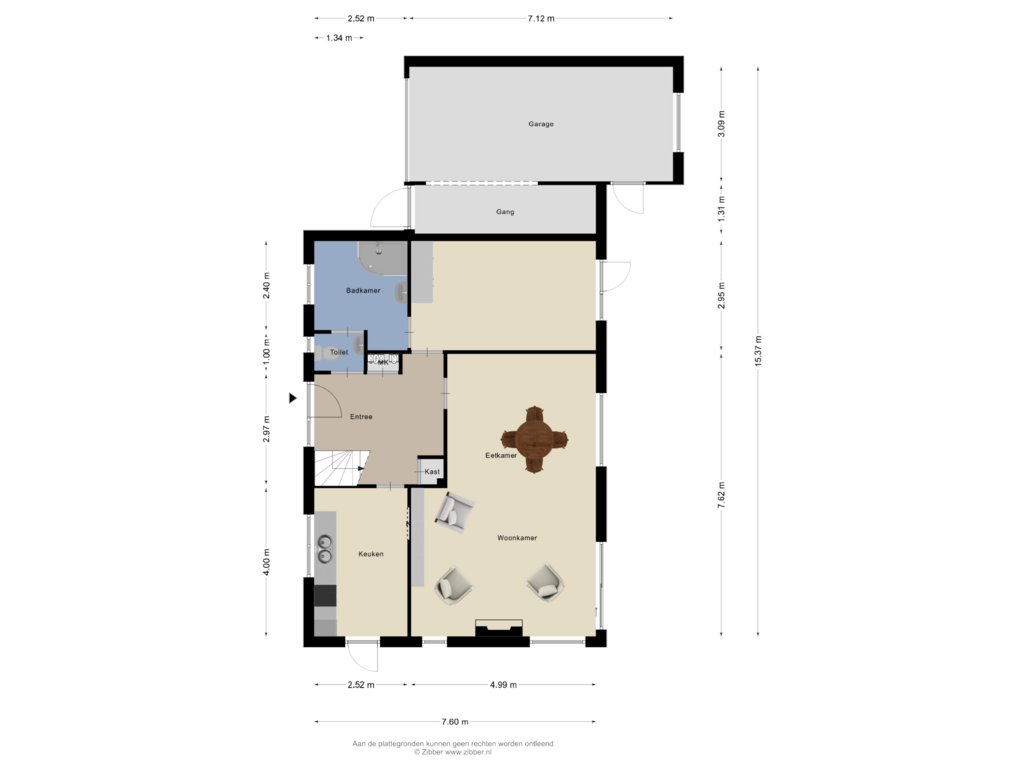 Bekijk plattegrond van Begane Grond van Diaconielaan 18