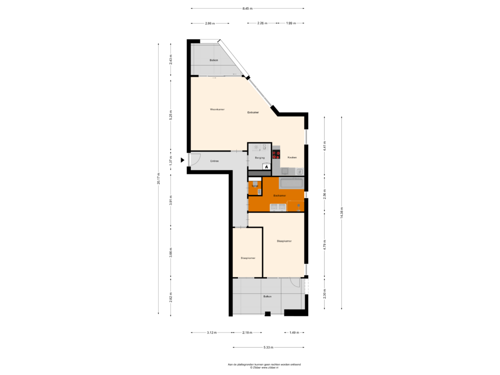 Bekijk plattegrond van Appartement van Havenkwartier 7