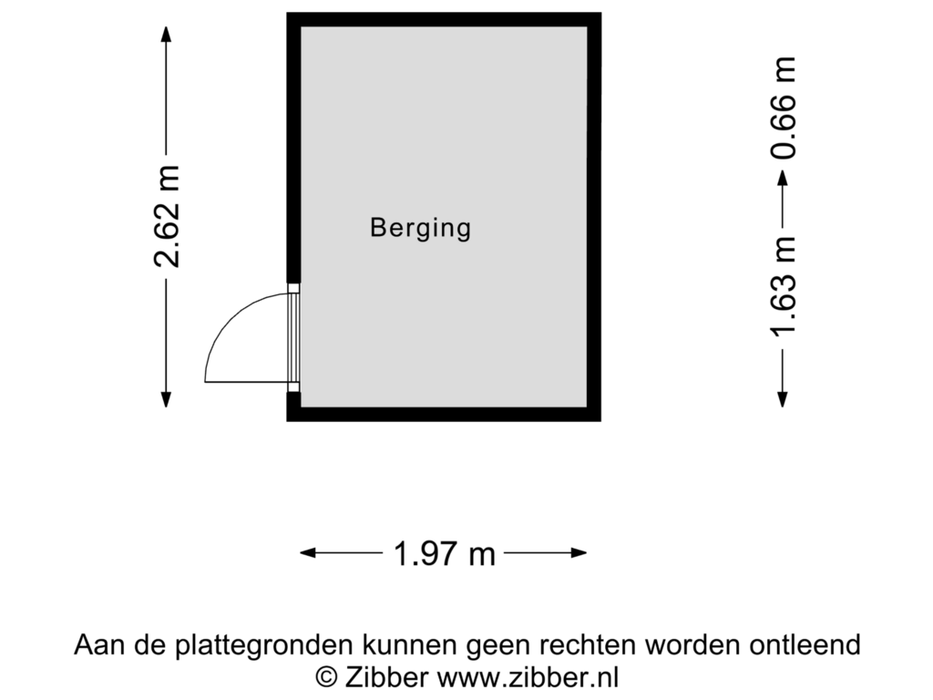 Bekijk plattegrond van Berging van Havenkwartier 7