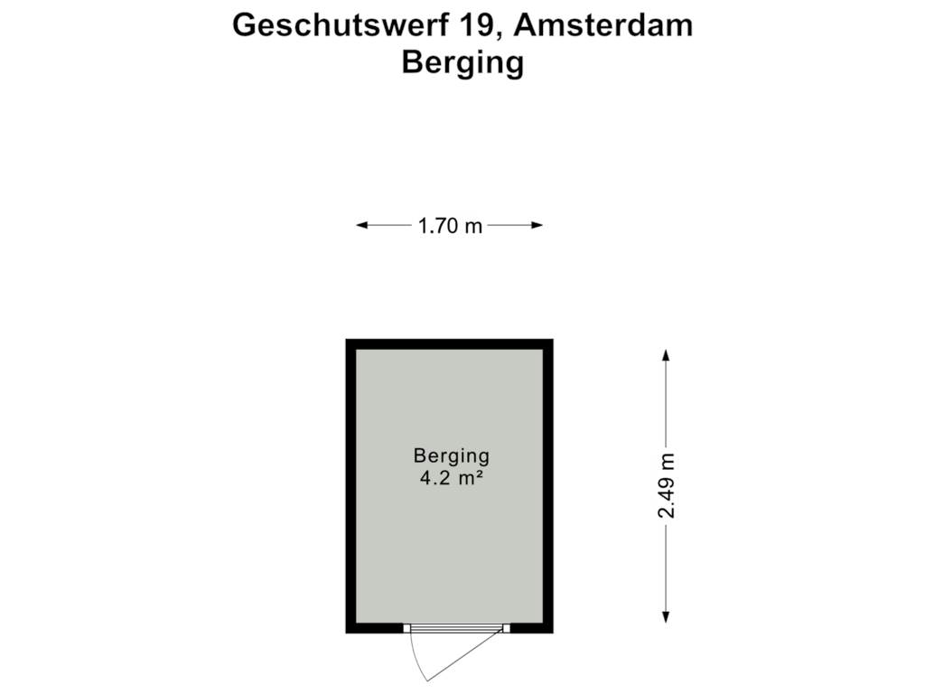 Bekijk plattegrond van Berging van Geschutswerf 19