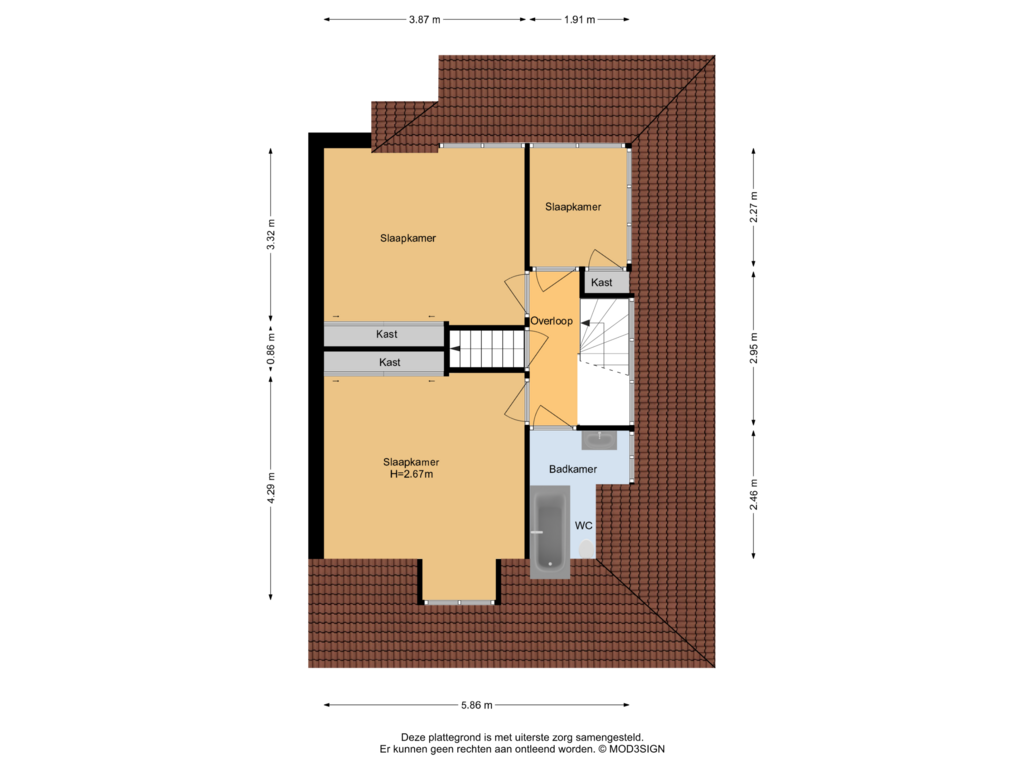 Bekijk plattegrond van 1e Verdieping van Lieven de Keylaan 17