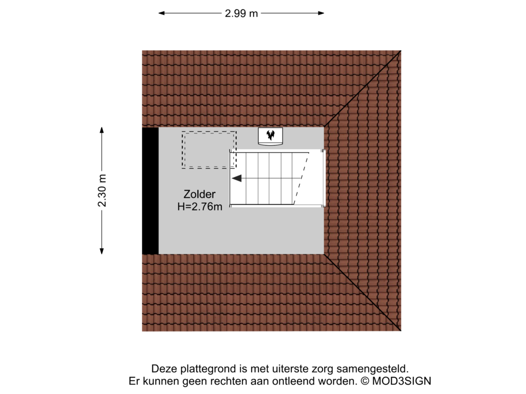 Bekijk plattegrond van 2e Verdieping van Lieven de Keylaan 17