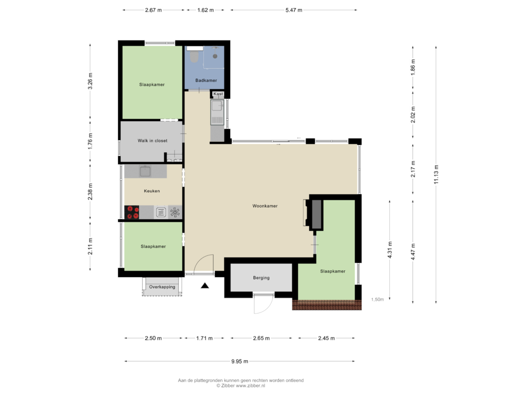 View floorplan of Begane Grond of Luijtenbroek 25