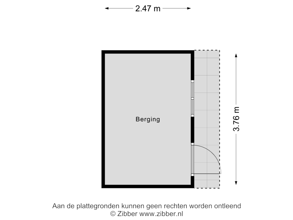 View floorplan of Berging of Luijtenbroek 25