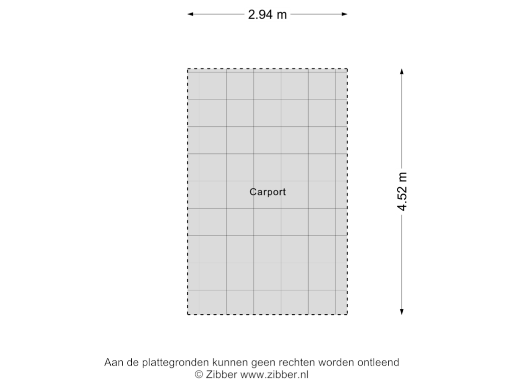 View floorplan of Carport of Luijtenbroek 25