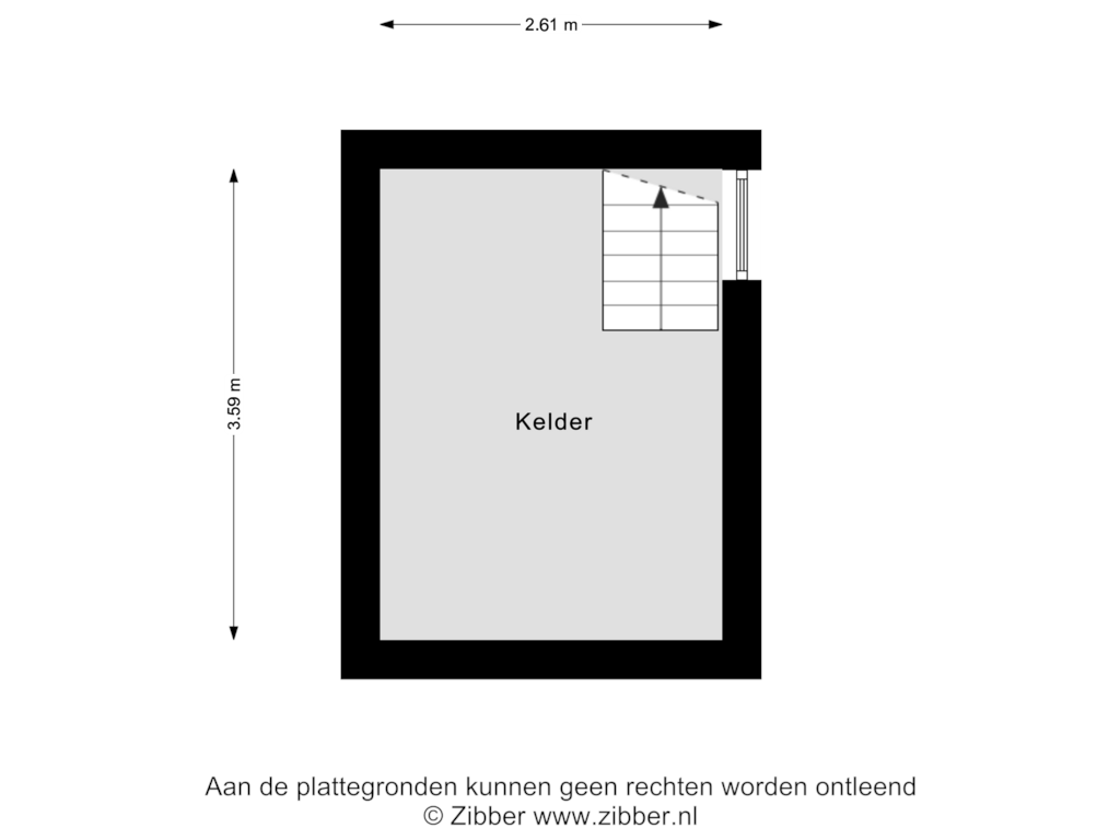 View floorplan of Kelder of Pastoor Pielsstraat 3