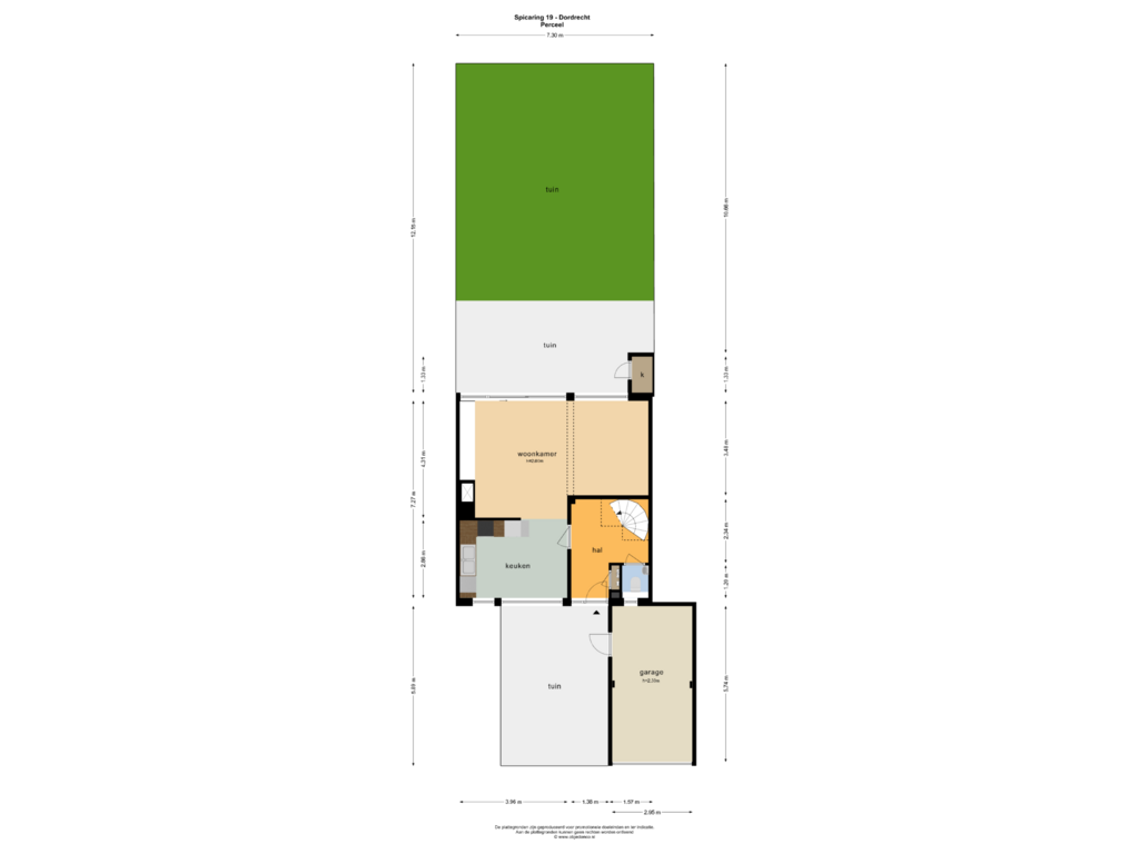 Bekijk plattegrond van PERCEEL van Spicaring 19