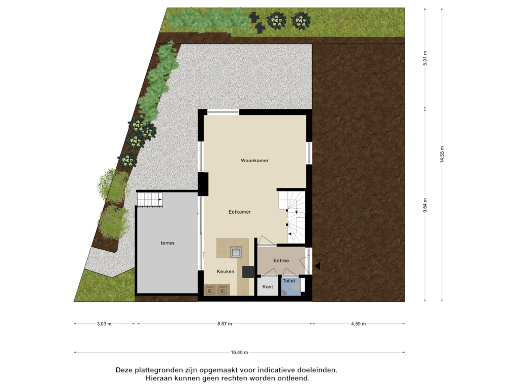 Bekijk plattegrond van Begane Grond - Tuin van Laauwikstraat 59-C