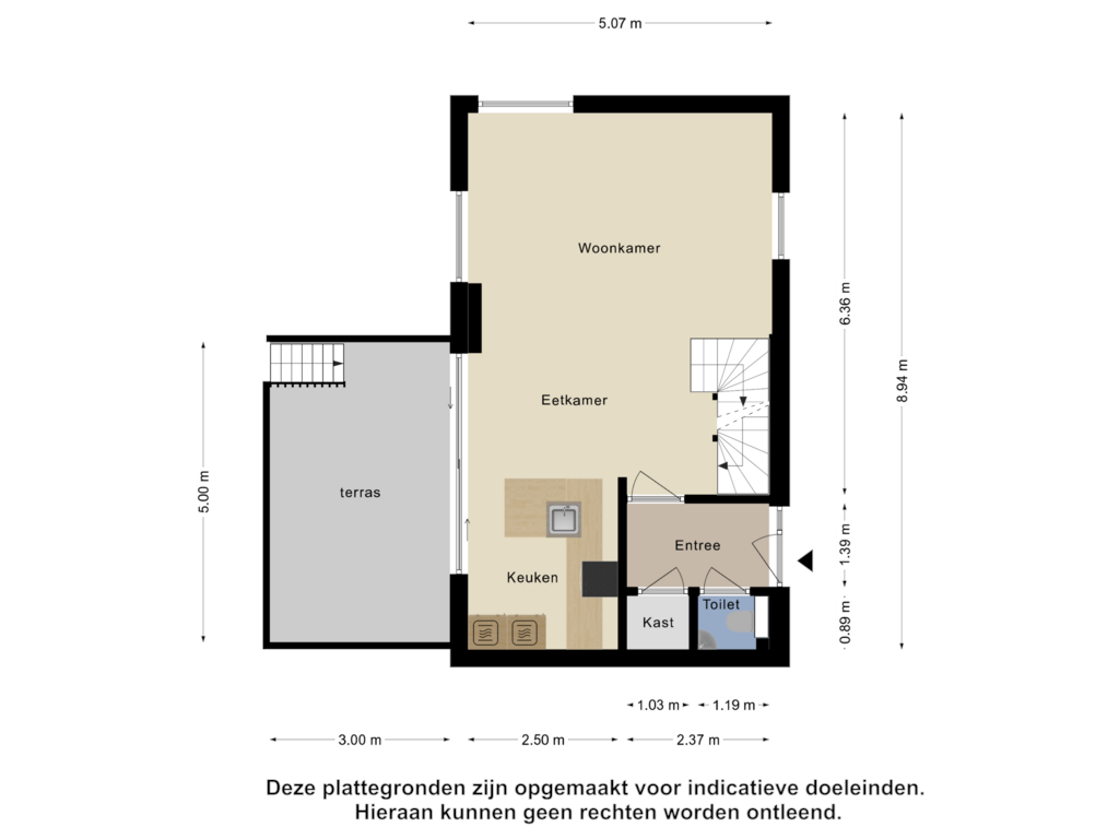 Bekijk plattegrond van Begane Grond van Laauwikstraat 59-C