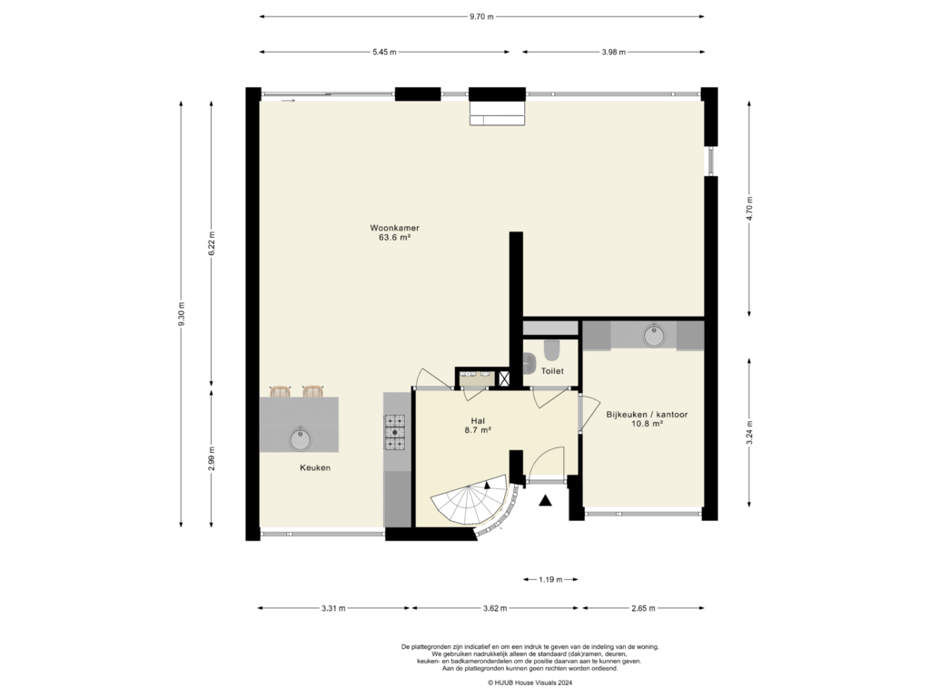 View floorplan of Begane Grond of Sportlaan 57