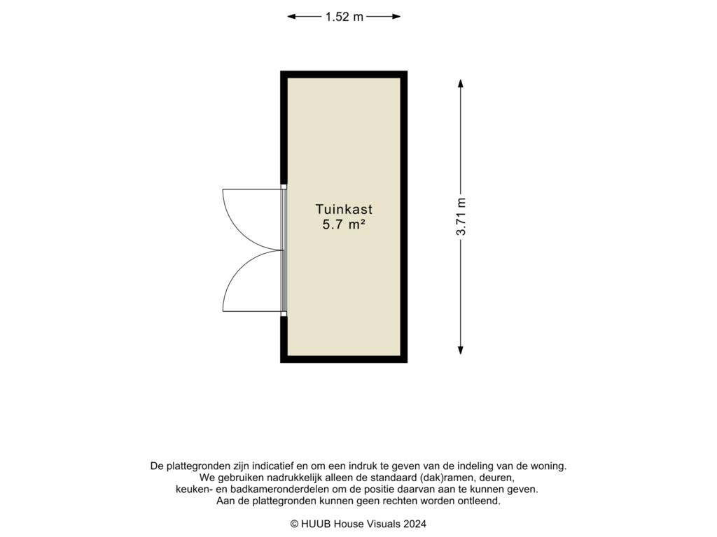 View floorplan of Schuur of Sportlaan 57