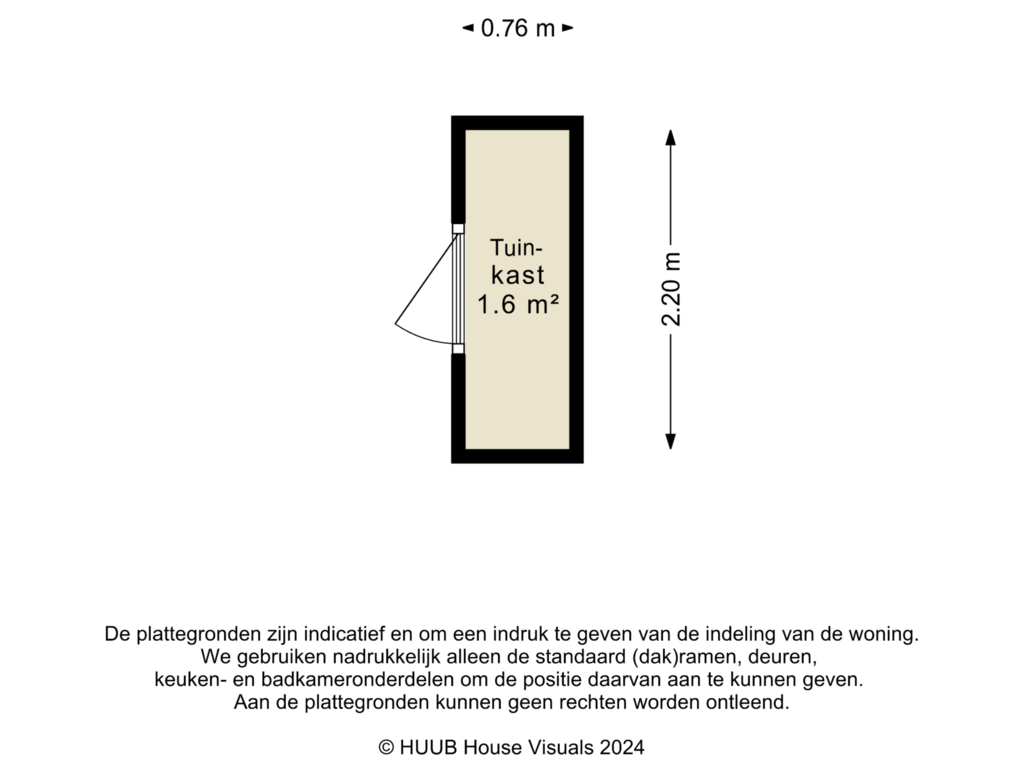 View floorplan of Schuur of Sportlaan 57