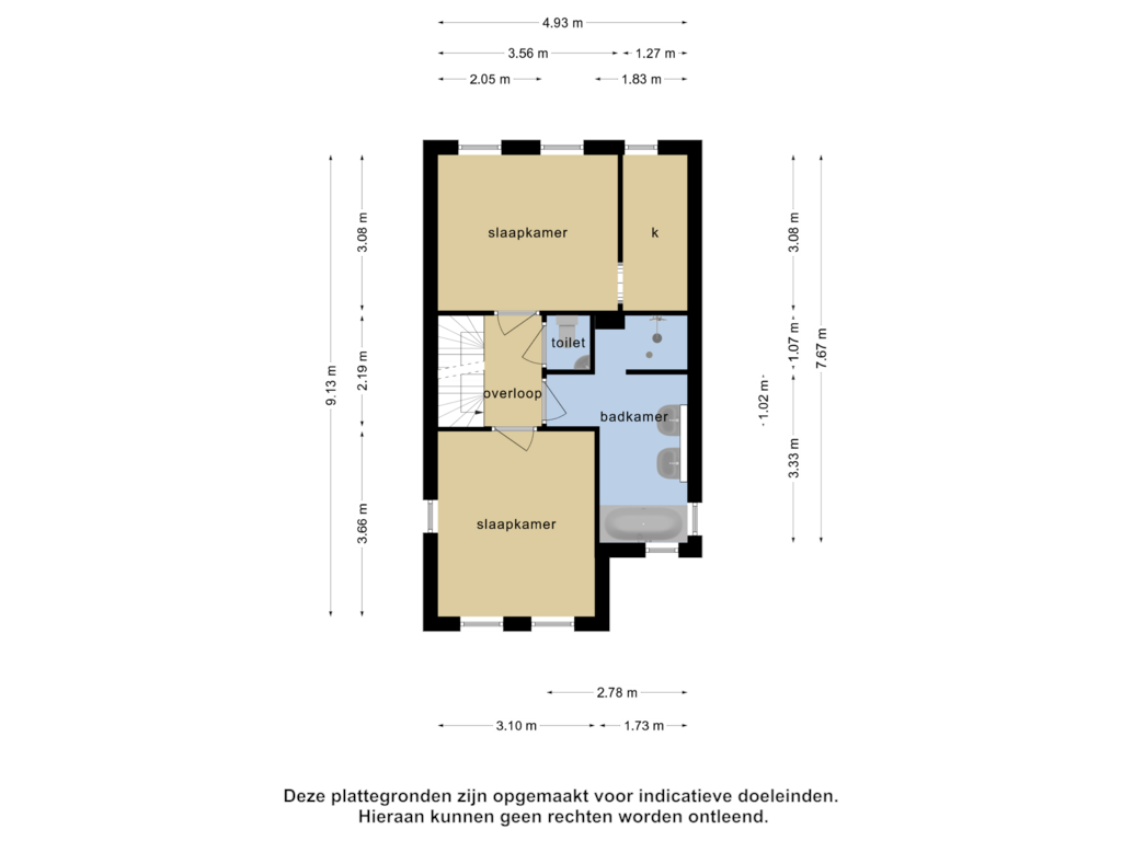 Bekijk plattegrond van 1e verdieping van Assumburg 36