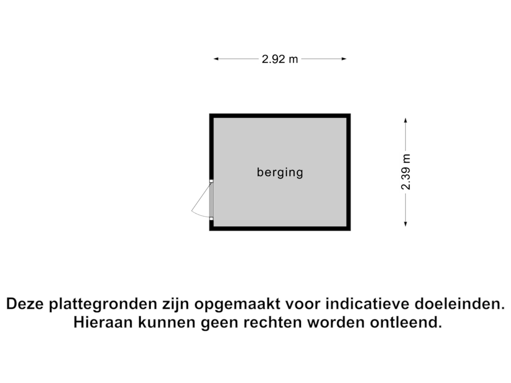 Bekijk plattegrond van Berging van Assumburg 36