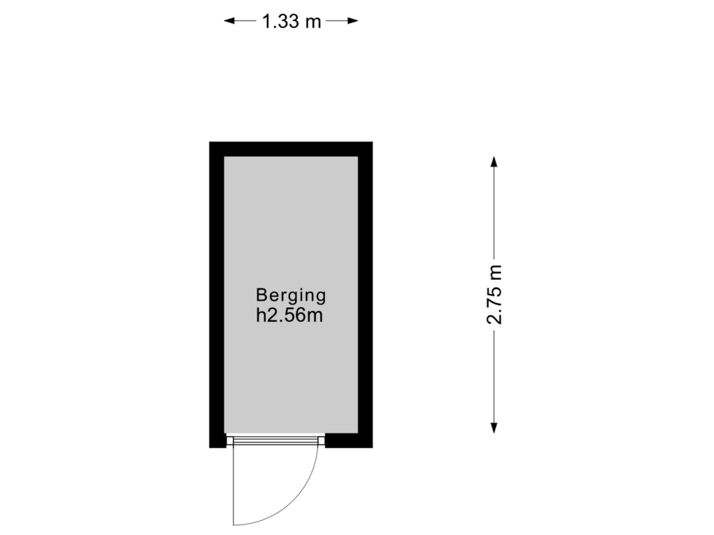 Bekijk plattegrond van Berging van Groot Vijverdal 20