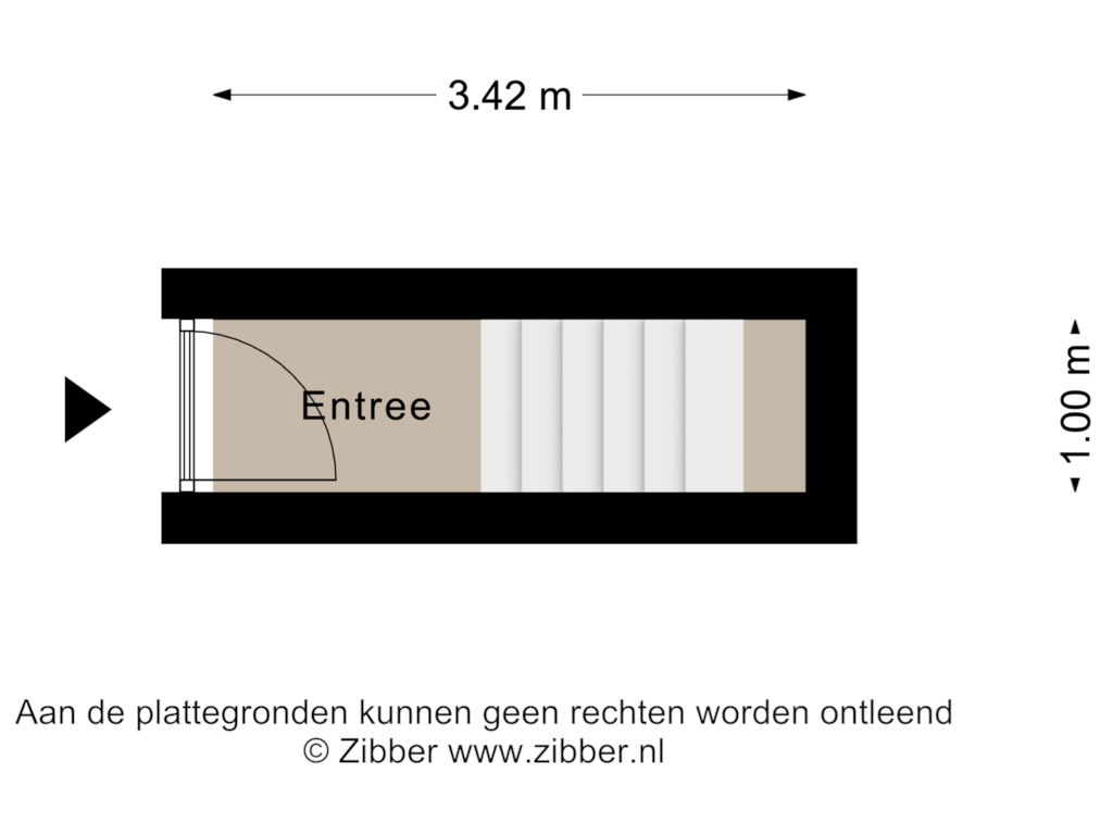 View floorplan of Begane Grond of Damsterdiep 114-B