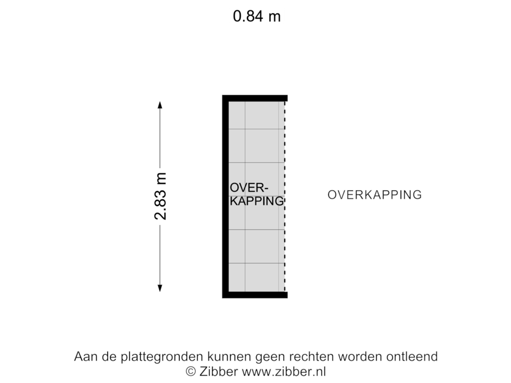 Bekijk plattegrond van Overkapping van Zwolseweg 18