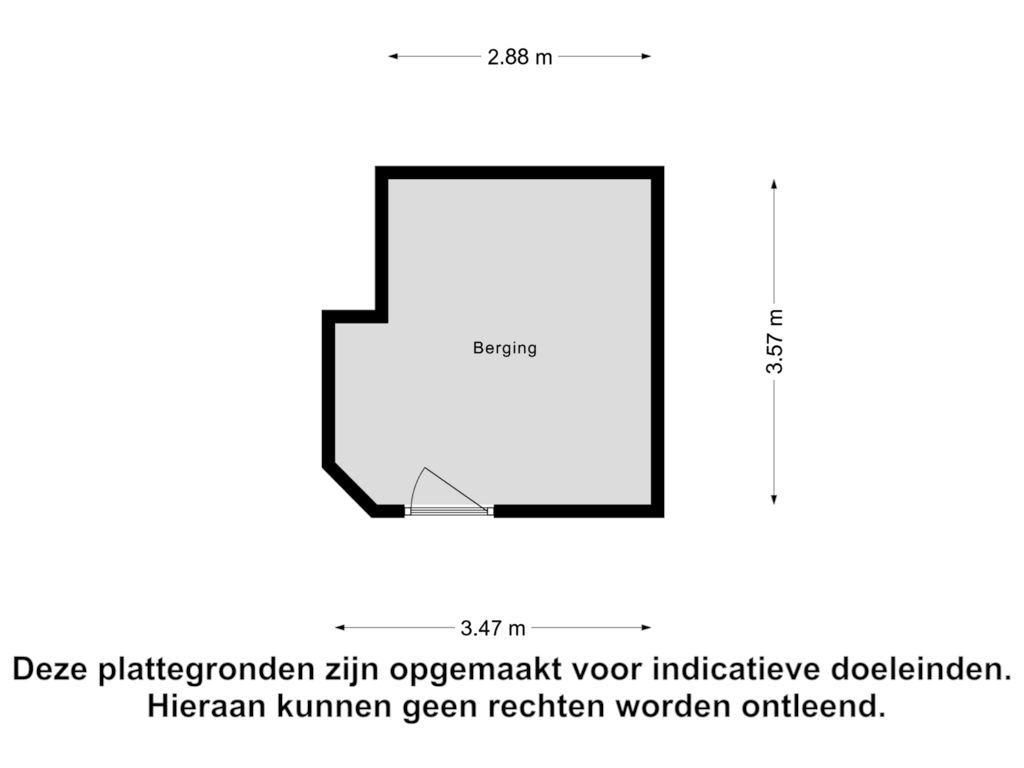 View floorplan of Berging of Koninginneweg 31