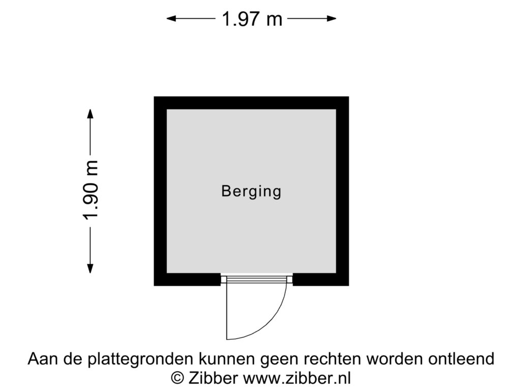 Bekijk plattegrond van Berging van Veldsingel 5