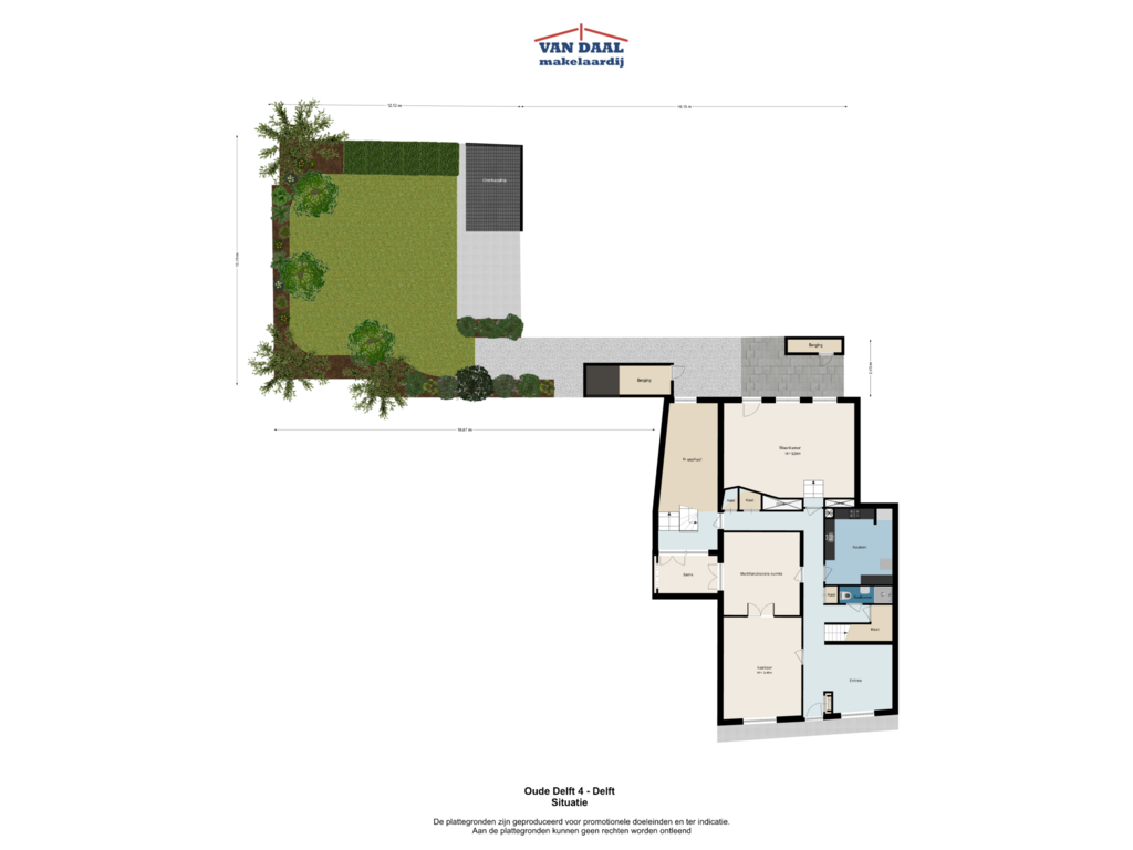 Bekijk plattegrond van Situatie van Oude Delft 4