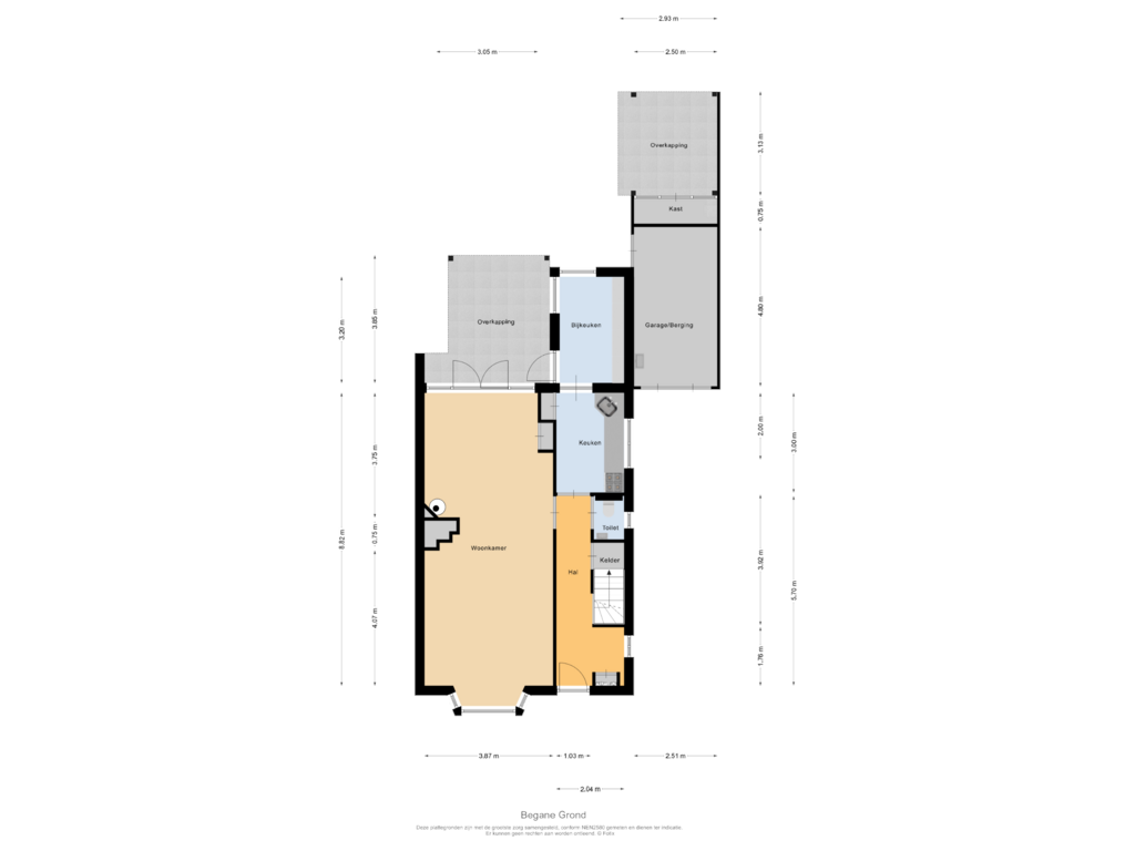 Bekijk plattegrond van Begane Grond van Nassaulaan 2