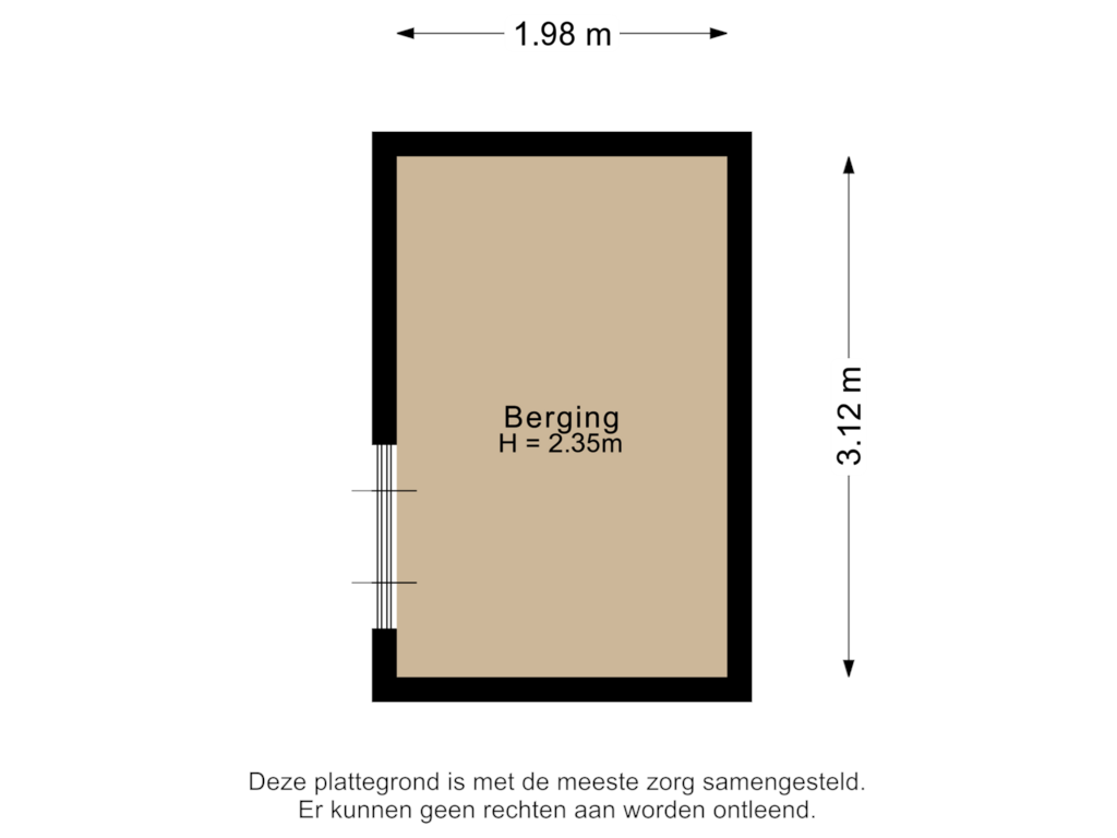 Bekijk plattegrond van Berging van Hoefsmid 16