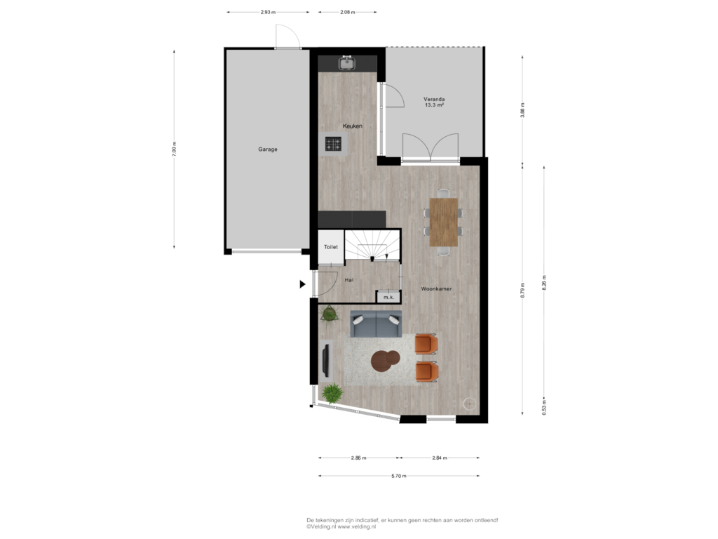 Bekijk plattegrond van Woonlaag 1 van Wijnand Zeeuwstraat 2-C