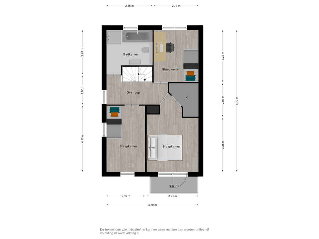 Bekijk plattegrond van Woonlaag 2 van Wijnand Zeeuwstraat 2-C