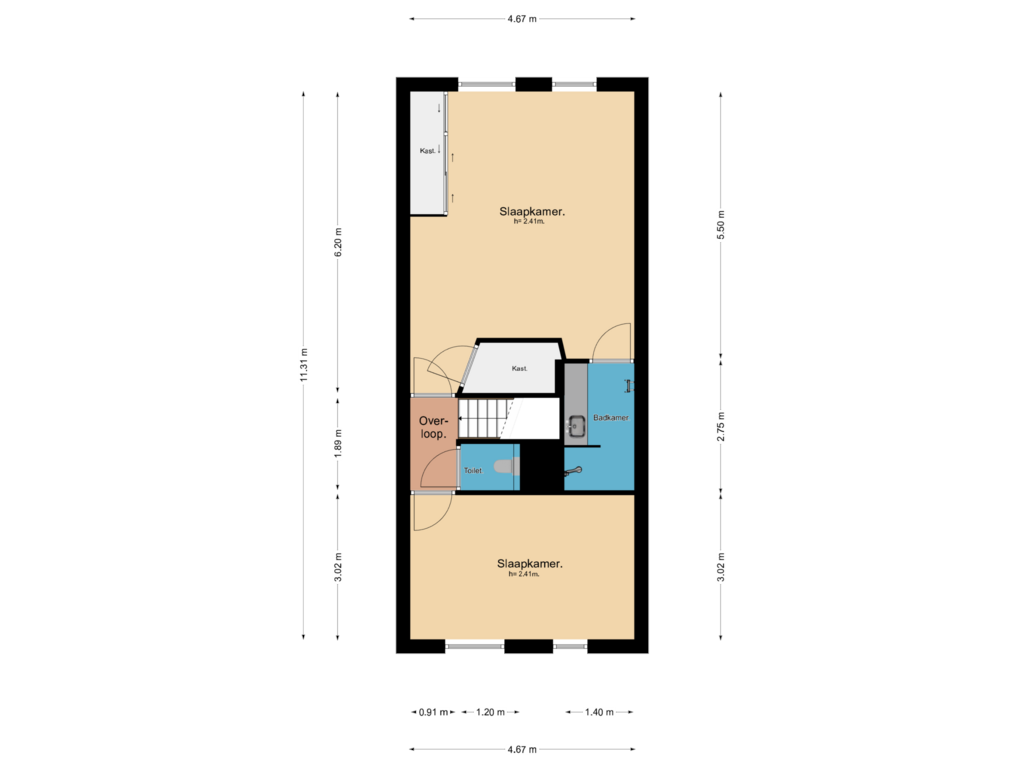 Bekijk plattegrond van 3e Verdieping van Kamerdalseberg 9