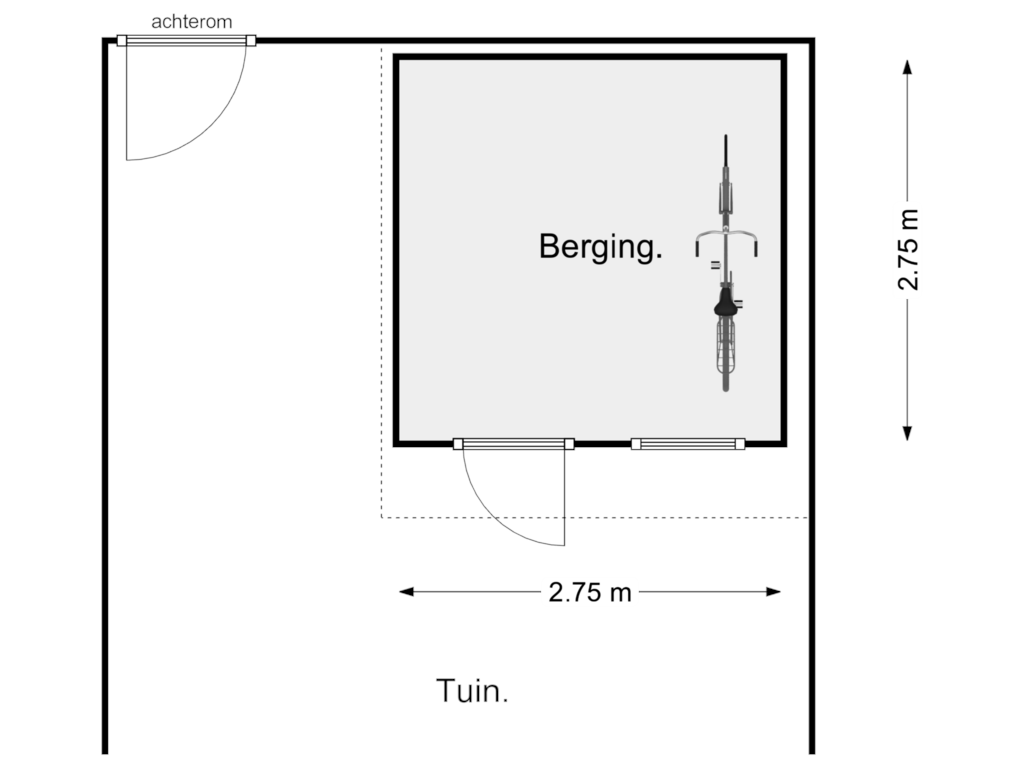 Bekijk plattegrond van Berging van Kamerdalseberg 9