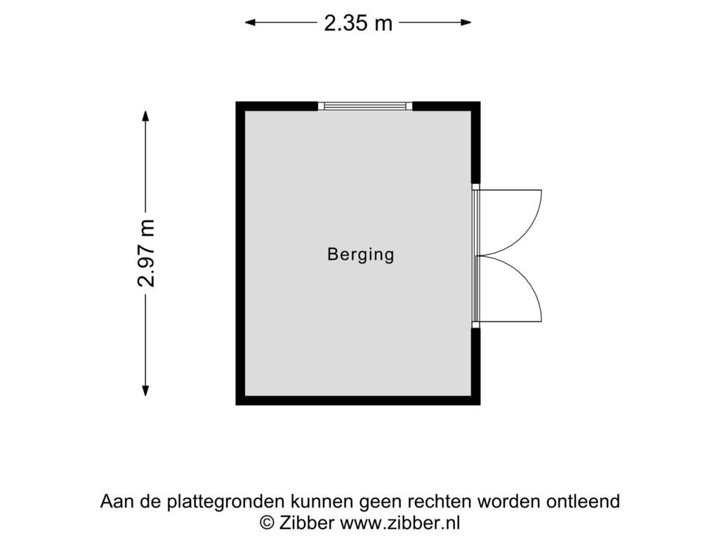 Bekijk plattegrond van Berging van Doorntjes 41