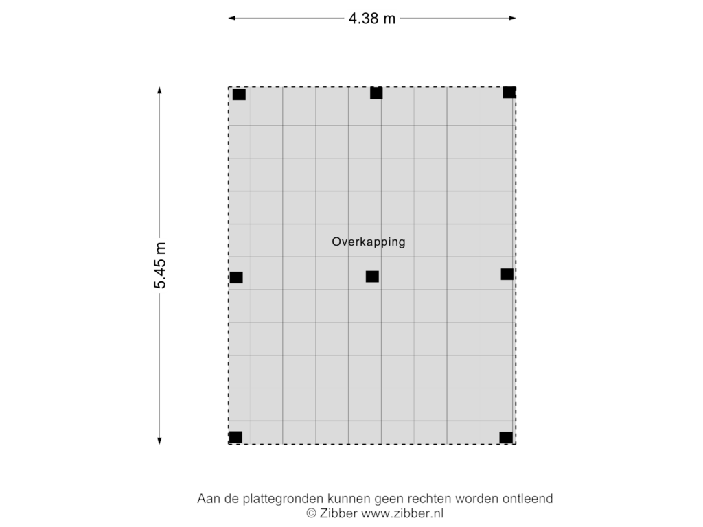 View floorplan of Overkapping of Odahoevestraat 41