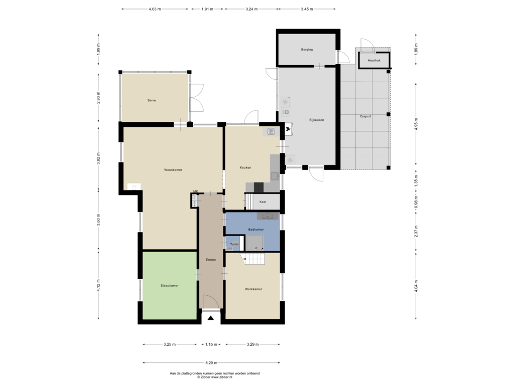 Bekijk plattegrond van Begane grond van Elfuursweg 8