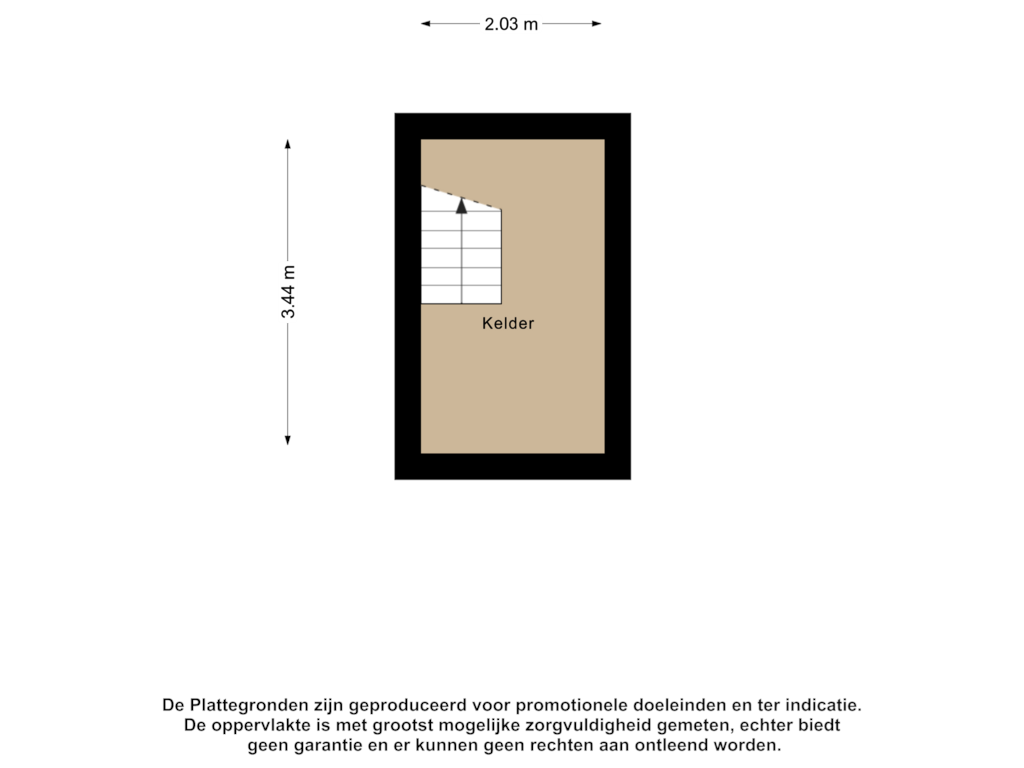 View floorplan of floor 0 of Dorpsstraat 22