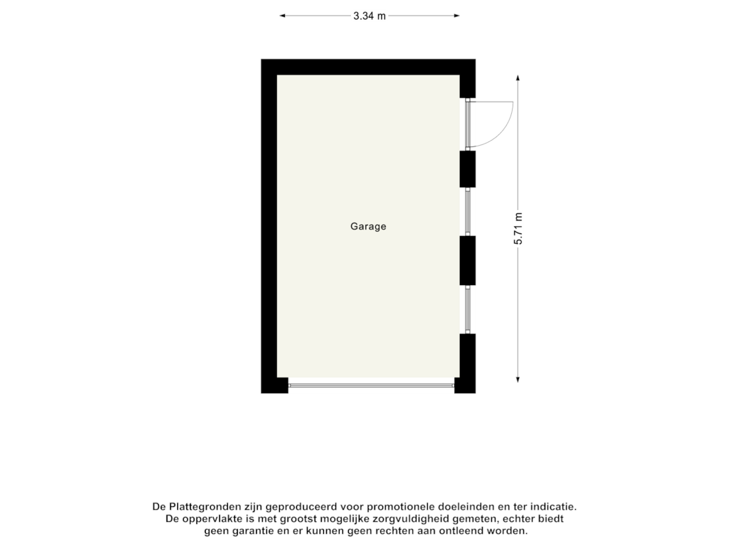 View floorplan of Garage of Dorpsstraat 22