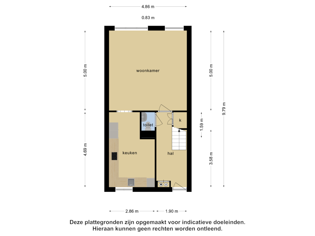 Bekijk plattegrond van 1_Begane grond van Reaumurstraat 25