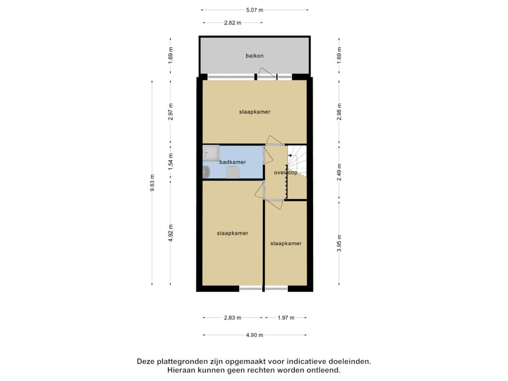 Bekijk plattegrond van 2_1e verdieping van Reaumurstraat 25