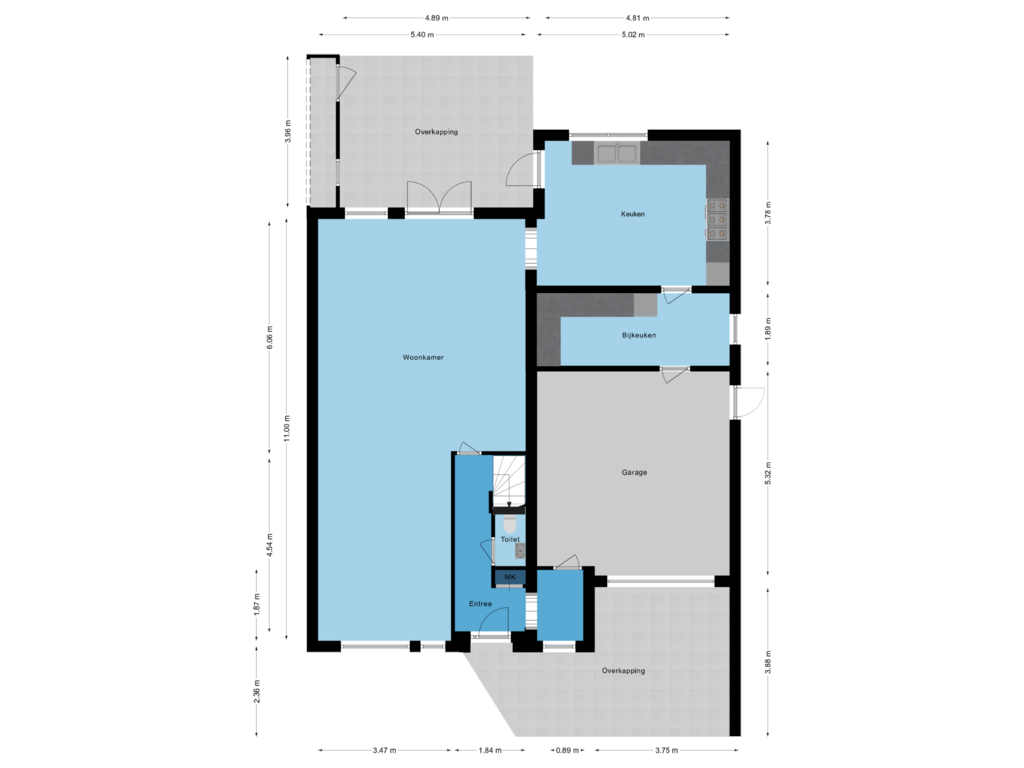 Bekijk plattegrond van Begane grond van Hulstbeemd 33