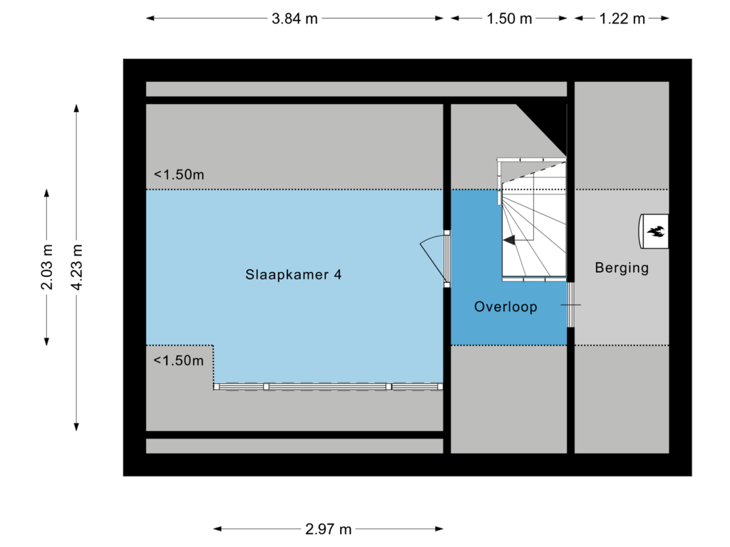 Bekijk plattegrond van Tweede verdieping  van Hulstbeemd 33