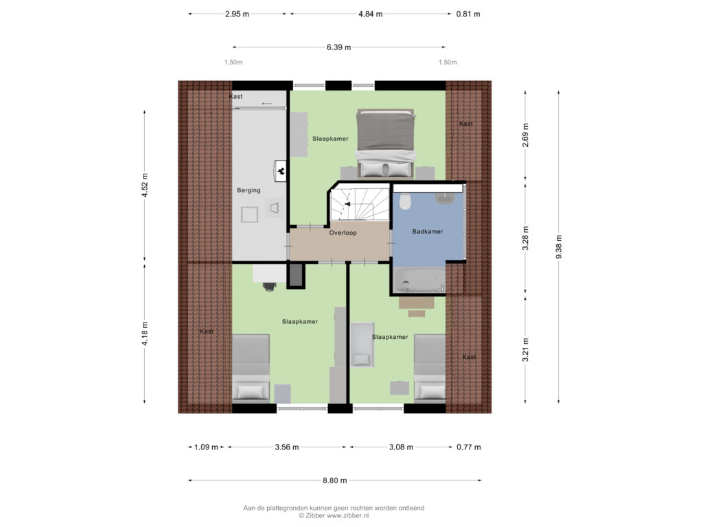 Bekijk plattegrond van Eerste Verdieping van Groot-Zuideveld 41-A