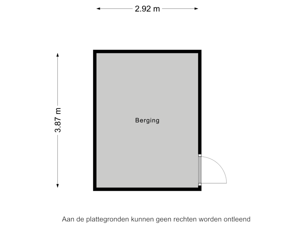 View floorplan of Berging of Hertog Jan I Laan 36