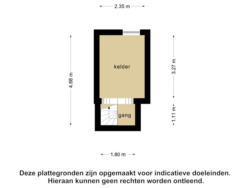 Bekijk plattegrond van Souterrain van Berkenlaan 16