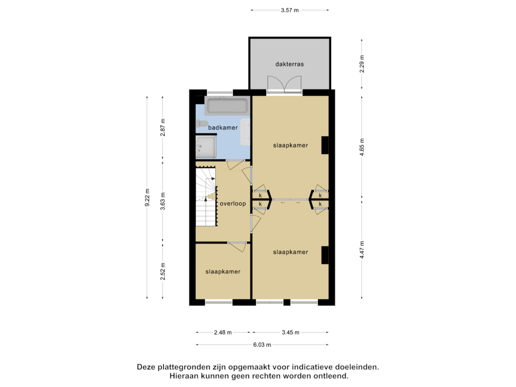 Bekijk plattegrond van 1e verdieping van Berkenlaan 16