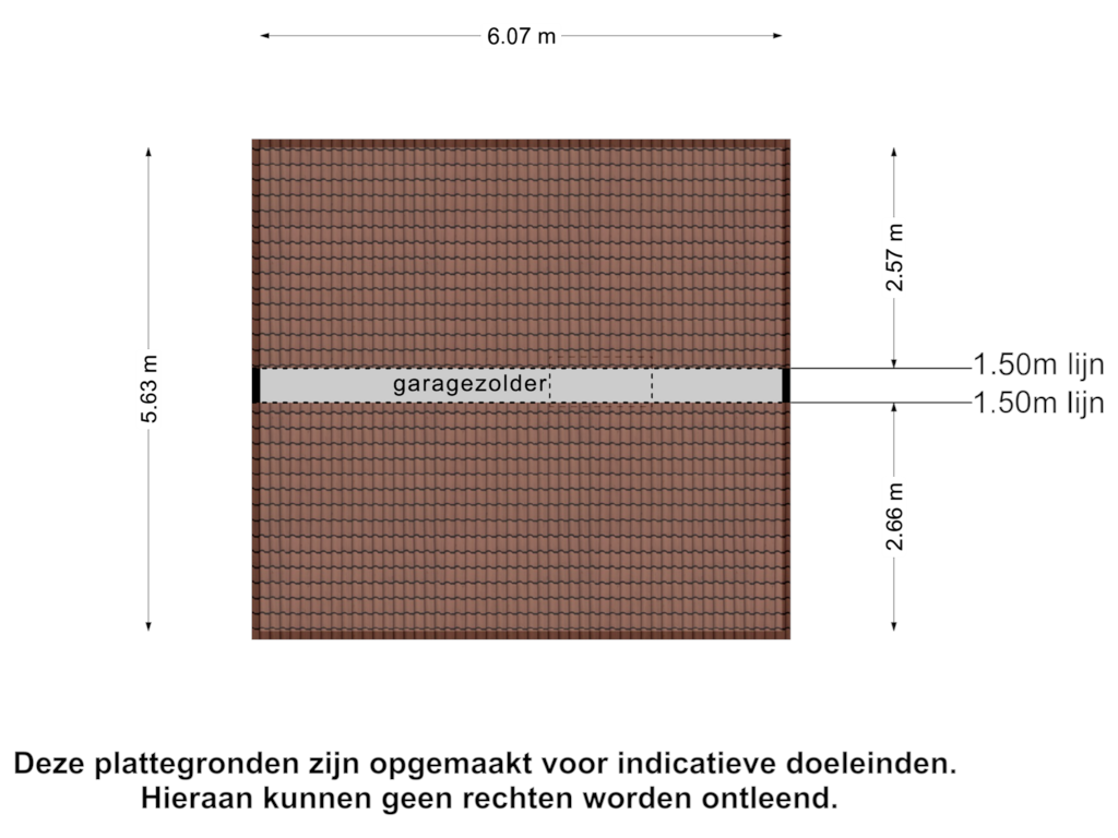 Bekijk plattegrond van Garage zolder van Berkenlaan 16