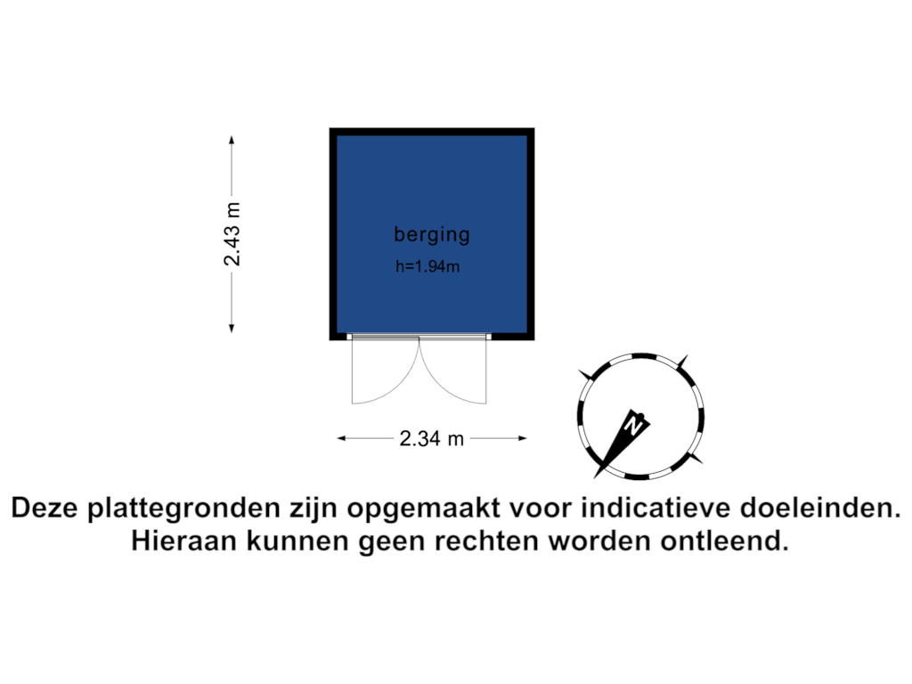 Bekijk plattegrond van Berging van Lijnbaan 20