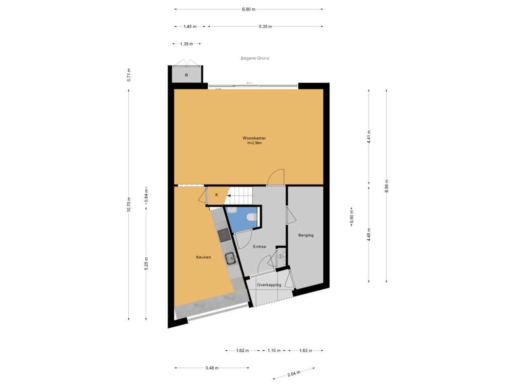 Bekijk plattegrond van Begane Grond van Rieteiland 7