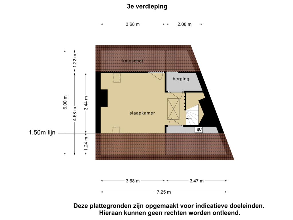 Bekijk plattegrond van 3e verdieping van Jan Gijzenkade 246