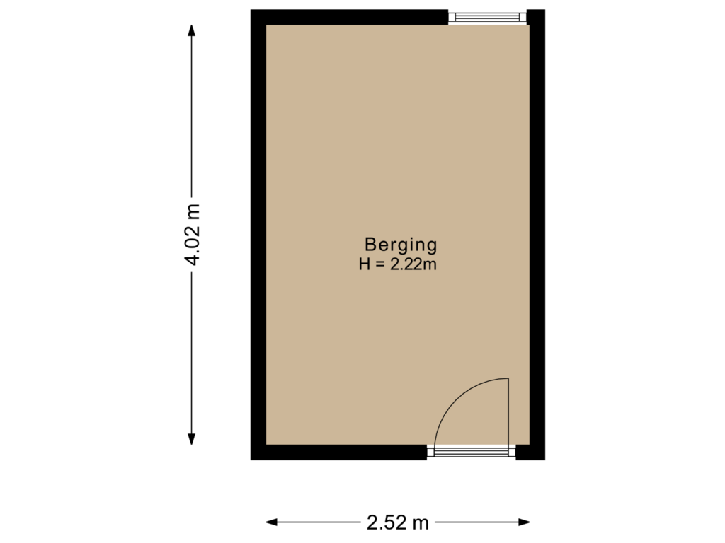 Bekijk plattegrond van Berging van Groenhof 187