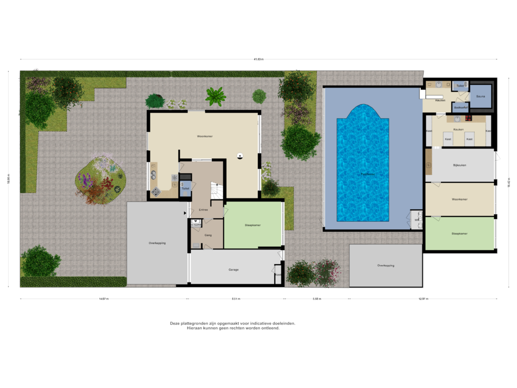 Bekijk plattegrond van Begane Grond Tuin van Bennebroekerweg 92