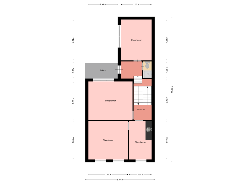 Bekijk plattegrond van 1E van Statensingel 169